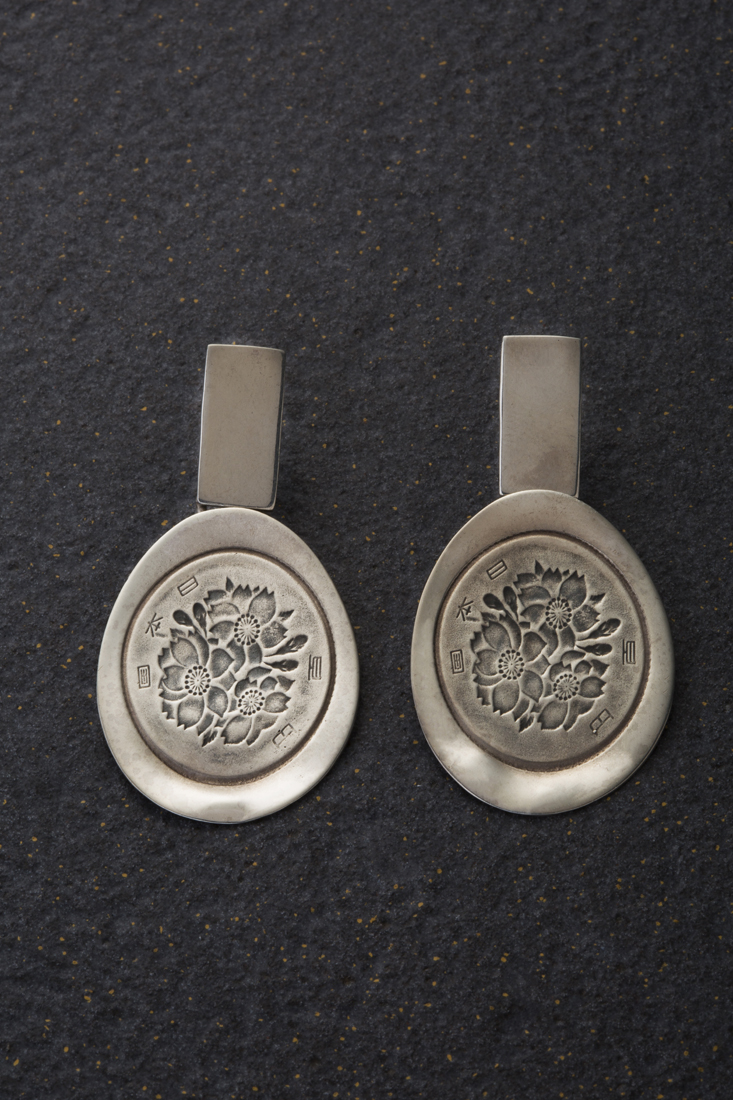 Flower Coin earings
